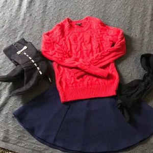 Red wool sweater